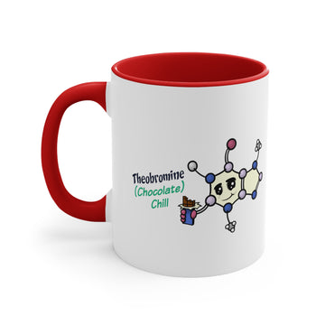 Sensational Molecules Series: Chill Therobromine! 11oz Accent Coffee Mug.