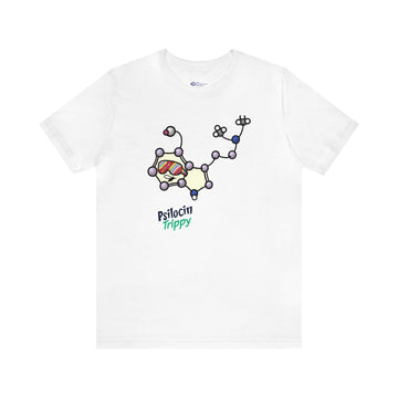 Trippy Psilocin Jersey Short Sleeve Tee: Sensational Molecules Collection