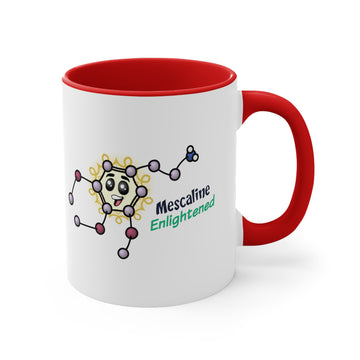 Sensational Molecules Series: Enlightened Mescaline! 11oz Accent Coffee Mug.
