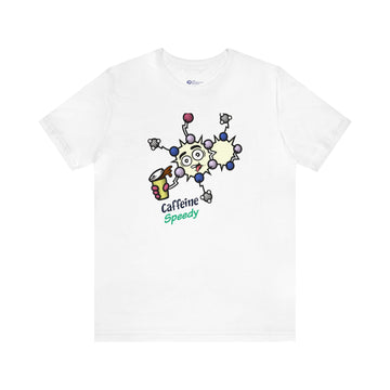 Speedy Caffeine Jersey Short Sleeve Tee: Sensational Molecules Collection