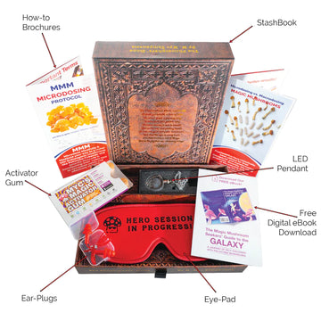StashBook - Microdose Awareness Kit. All the knowledge and tools you need!