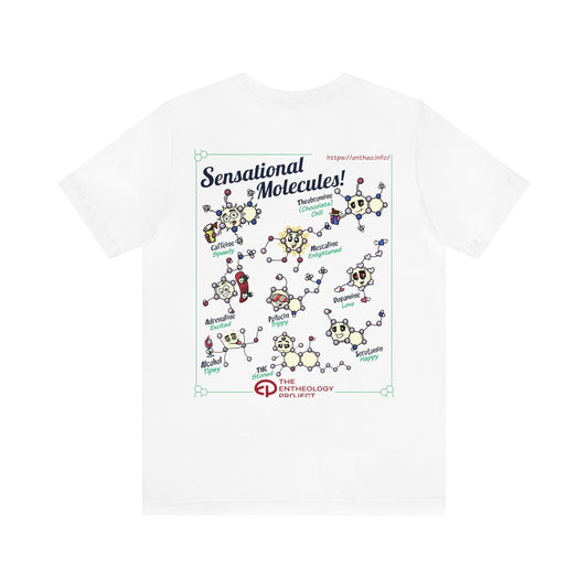 Trippy Psilocin Jersey Short Sleeve Tee: Sensational Molecules Collection