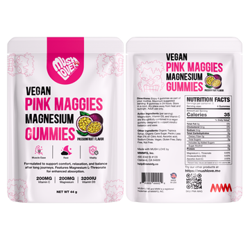 Pink Maggies Gummies w/ Magnesium L. Threonate - For lockjaw & muscle cramps.