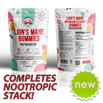 Lion's Mane & Niacin Gummies - Needed to complete the "Nootropic Stack." Great for brain health.